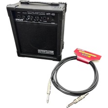 Hightone High Tone Htko HT-10&992 10 Watt Amplifikatör Seti | 3 Metre Enstrüman Ara Kablosu Dahil, Başlangıç Paketi