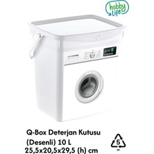 PremiumPort 10L Desenli Deterjan Kutusu, Pratik ve Şık Temizlik Ürünü