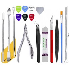 MHM Evrensel Telefon Onarım Aletleri Seti Sökme Pry Açılış Aracı Metal Sökme Kazıyıcı Kiti Telefon Spatula El Alet Takımı28