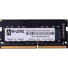Hi-Level 32GB Ddr4 3200MHZ Sodımm 1.2V HLV-SOPC25600D4/32G Hı-Level