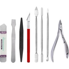 MHM Evrensel Telefon Onarım Aletleri Seti Sökme Pry Açılış Aracı Metal Sökme Kazıyıcı Kiti Telefon Spatula El Alet Takımı25