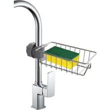 PremiumPort Pratik Paslanmaz Mutfak ve Banyo Organizer, Demir Tek Kat, Portatif, Sabitlenebilir