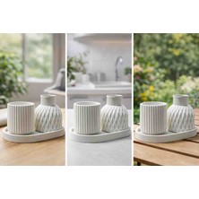 Hbnc Dekoratif Taştozu 3’lü Set – El Yapımı Modern Tasarım