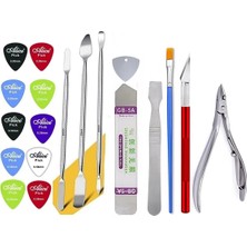 MHM Evrensel Telefon Onarım Aletleri Seti Sökme Pry Açılış Aracı Metal Sökme Kazıyıcı Kiti Telefon Spatula El Alet Takımı01