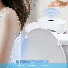 PremiumPort Kızılötesi Sensörlü Otomatik Tuvalet Sifonu, Temassız ve Şarjlı