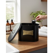 PremiumPort Iki Bölmeli Metal Kapaklı Deterjanlık, Pratik ve Şık Tasarım