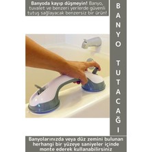 PremiumPort Güvenli ve Kolay Kullanımlı Vantuzlu Banyo Tutacağı, Kayma ve Düşmeyi Önler