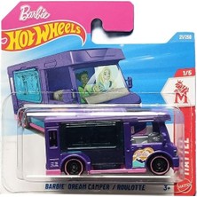 Hot Wheels Barbie Dream Camper - Purple - Short Card (1/64) JJK72