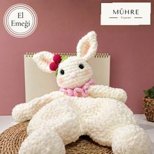 Mühre 50CM Büyük Boy Ilk Arkadaşım El Emeği Tavşan Hediye Uyku Arkadaşı Yeni Doğan Hoşgeldin Bebek Hediyesi Peluş