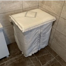 PremiumPort Krem Renk Çamaşır Makinesi Örtüsü, Lüks ve Şık Tasarım