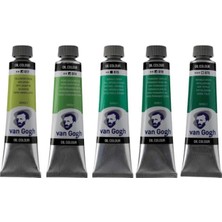 Talens Van Gogh Yağlı Boya 40ML - Yeşil Renk Tonları 5'li Set 1