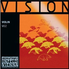 Thomastik Infeld Thomastik VI02 Vision A (La) Tek Keman Teli | Alüminyum Sarım, Sentetik Çekirdek, Odaklanmış ve Net Ses Karakteri