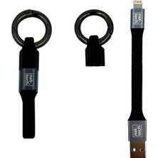 Nettech NT-DC22 20 cm Lightning Şarj ve Data Kablosu – 3A Hızlı Şarj, Dayanıklı Plastik