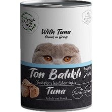 ‎Eco Natura Pet Eco Natura Pet Adult Ton Balıklı Yetişkin Kedi Konservesi 400 gr Karışık Tatlı Besleyici İçerik