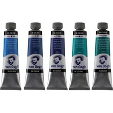 Talens Van Gogh Yağlı Boya 40ML - Mavi Renk Tonları 5'li Set 2