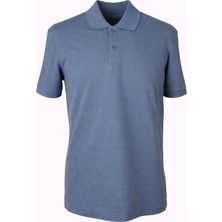 Trender 2127 Düz Pike Petrol Erkek Polo Yaka T-Shirt 26YL71L58019