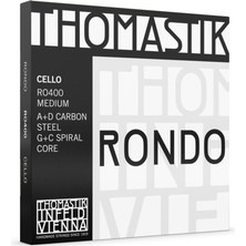 Thomastik Infeld Thomastik RO400 Rondo 4/4 Medium Set Çello Teli | Konser Sanatçıları Için Tasarlanmış, Güçlü Odaklı Ses ve Hızlı Tepki