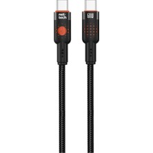 Nettech NT-DC32 100 cm Type-C To Type-C Şarj ve Data Kablosu – 60W Pd Hızlı Şarj, Dayanıklı Plastik