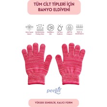 Peellif Koyu Pembe Peeling Banyo Vücut Masaj Eldiveni/banyo Duş Eldiveni/banyo Lifi ve Kese Masaj Eldiveni