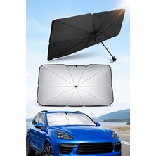 Exenar Araba Ön Cam Güneşlik Şemsiye Oto Araç Içi Cam Perdesi Güneş Koruma Perdesi 140X75CM Katlanabilir