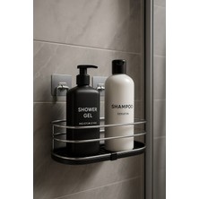 PremiumPort Krom Dikdörtgen Çift Katlı Banyo ve Mutfak Rafı Duvar Organizeri