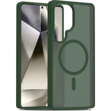 Xciks Collections Joko Galaxy S24 Ultra Jota Magsafe Kapak - Koyu Yeşil