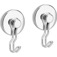 PremiumPort 2'li Vantuzlu Metal Duvar Askısı Seti, 10 Cm, Pratik ve Şık Dekorasyon