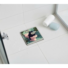 PremiumPort Dekoratif Taş Gider Kapatıcı, Banyo ve Mutfak Için, 10X10X1CM