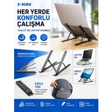 Jolita iPad Air 4. Nesil 2022 10.9 Uyumlu Katlanabilir Tablet Standı – 6 Kademeli Yükseltici