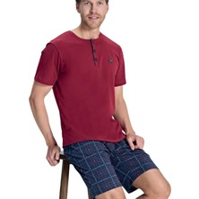 Over Sleep by Poleren Over Sleep 2386 Erkek Yazlık Süprem Şort Pijama Takım (S-M-L-Xl)
