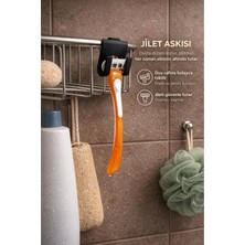 PremiumPort Pratik Çiftli Jilet Tıraş Bıçağı Askısı, Duş ve Banyo Organizeri