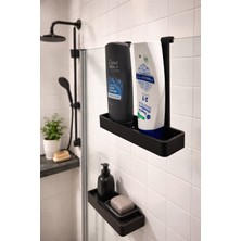 PremiumPort Cam Üstü Askılı Banyo Şampuanlık ve Duş Jeli Düzenleyici