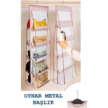 Teknotrust Çanta Düzenleyici Hurç Seti, Çoklu Çizgili, Pratik ve Şık Saklama Çözümü