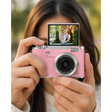 Kanonik Education 48 Mp Vlog Kamera 1080P Video Flip Screen Uzun Pil Ömrü Selfie Kamera