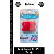 Carlburn #petshop 38 cm Paslanmaz Çelik Dişli Profesyonel Evcil Hayvan Tüy Bakım Kedi Köpek Bit Pire Tarağı