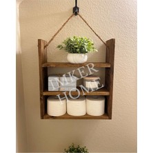 PremiumPort Pratik ve Şık Yüzer Halatlı Banyo Rafı, Düzen ve Dekor Için Ideal