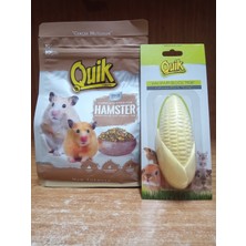 Quik Hamster Yemi 500 Gr+Quik Kemirgen Kalsiyumu Mısır