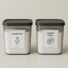 PremiumPort 2'li Antrasit Deterjan ve Karbonat Saklama Kabı 2000 ml