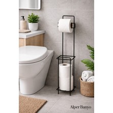 PremiumPort Şık Ayaklı Tuvalet Kağıtlık, Modern ve Pratik Tasarım