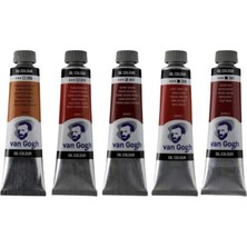 Talens Van Gogh Yağlı Boya 40ML - Kahverengi Renk Tonları 5'li Set