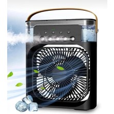 Kılıf House 600ML Su Hazneli 5 Nozullu Sprey Fan 7 Renk Ledli Masaüstü Mini Klima Vantilatör