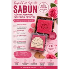 Kaia Life Doğal Gül Özlü Sabun – Yoğun Nemlendirme, Yatıştırıcı ve Eşitleyici (125 Gr, 2'li)