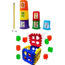Toysnet Bebeğimin Ilk Oyuncakları 2'li Set Eğitici Oyuncak Sevimli Kule ve Bultak