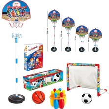 Toysnet Futbol Kalesi ve Ayaklı Basketbol Potası Erkek Çocuk Oyuncakları Eğlenceli Tasarım