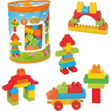 Toysnet 120 Parça Multi Blok Eğitici Oyuncak Hayal Gücü Geliştiren Renkli Yapı Taşları