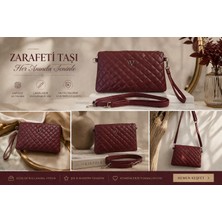 Kadın Bordo El & Omuz Çantası – Çok Amaçlı Kullanım