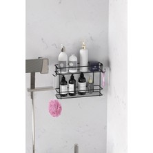 PremiumPort Çift Katlı Metal Banyo ve Mutfak Çok Amaçlı Duvara Monte Raf