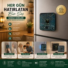 Nuha Namaz Sureleri Dijital Buzdolabı Magneti | Sesli | Tek Tuş | Şarjlı | Güçlü Mıknatıs