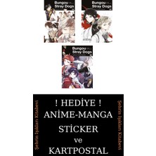 Gerekli Şeyler Yayıncılık Bungou Stray Dogs 4-5-6 Manga Seti (3 Kitap) / Anime-Manga Sticker ve Kartpostal Hediyeli