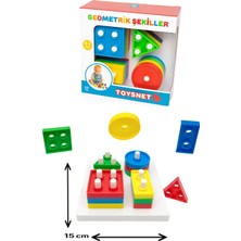 Toysnet Geometrik Şekiller Bulmaca 17 Parça